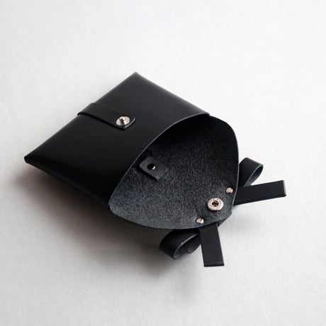 [ sou series] リボンカードケース＃黒 / ribbon card case #black