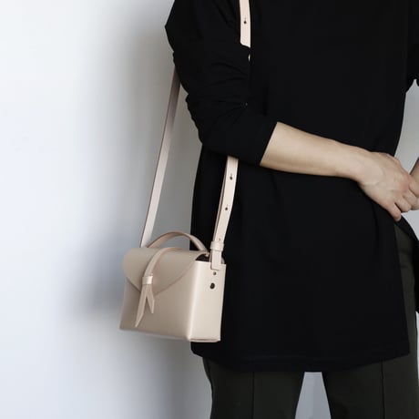 [ ori series]  折りボックスバッグ ミニ ＃ベージュ  / ori box bag mini  #beige