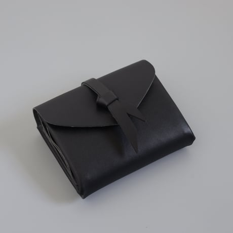 [ ori series] 折りショートウォレット＃黒 / ori short wallet #black