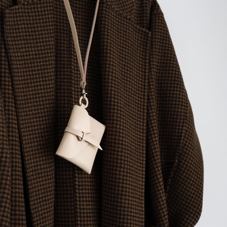 [ ori series] 折り ストラップケース＃ベージュ / ori strap case #beige