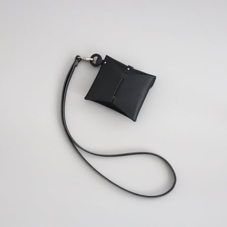 [ ori series] 折り ストラップケース＃黒 / ori strap case #black