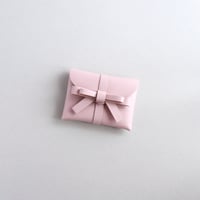 [ sou series] リボンカードケース＃ピンク / ribbon card case #pink