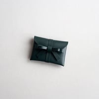 [ sou series] リボンカードケース＃ダークグリーン / ribbon card case #D.green