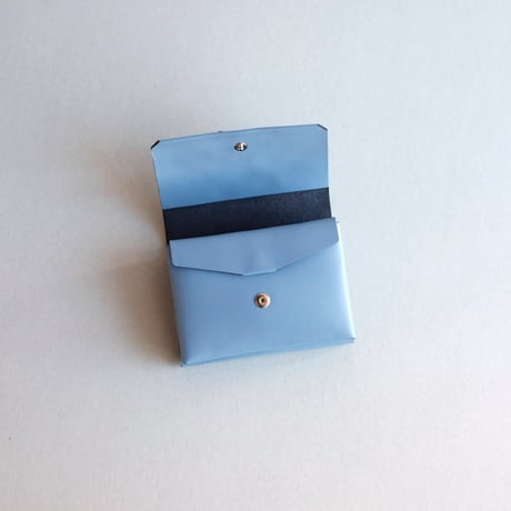 [花圃] フラワー ミニウォレット グレイブルー / [flower garden] flower mini wallet #grayblue
