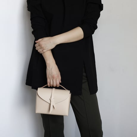 [ ori series]  折りボックスバッグ ミニ ＃ベージュ  / ori box bag mini  #beige