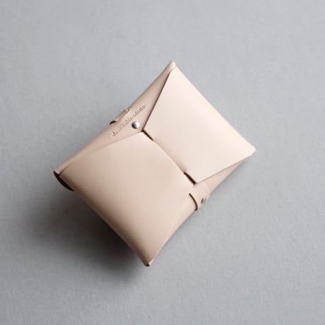 [archive] シワあり リボンカードケース＃ベージュ / ribbon card case #beige