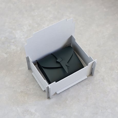 [ ori series] 折りショートウォレット＃ダークグリーン / ori short wallet #D.green