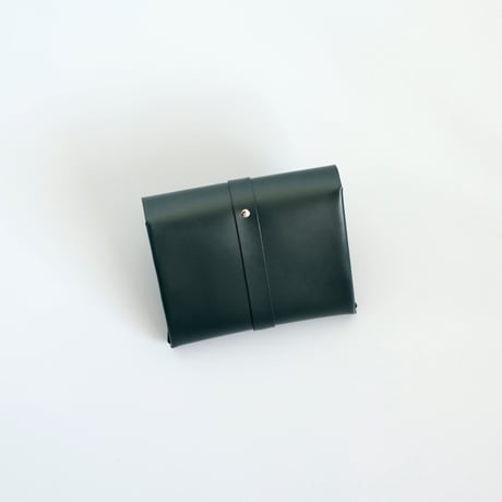 [sou series] リボン ショートウォレット #ダークグリーン / ribbon short wallet #D.green