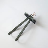 [sou series] リボン ハンドストラップ カーキ / ribbon hand strap khaki