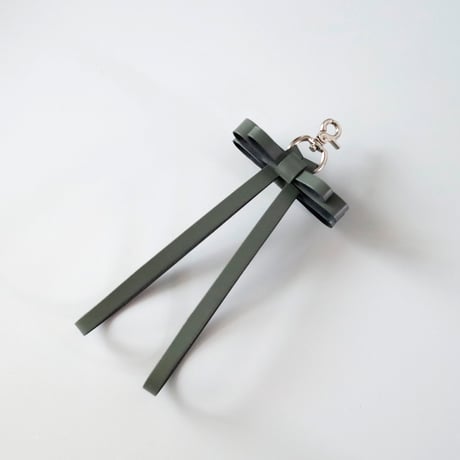[sou series] リボン ハンドストラップ カーキ / ribbon hand strap khaki