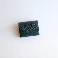 [花圃] フラワー ミニウォレット D.グリーン / [flower garden] flower mini wallet #D.green