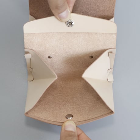 [ ori series] 折りショートウォレット＃ベージュ / ori short wallet  #beige