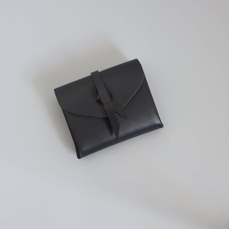 [ ori series] 折りショートウォレット＃黒 / ori short wallet #black