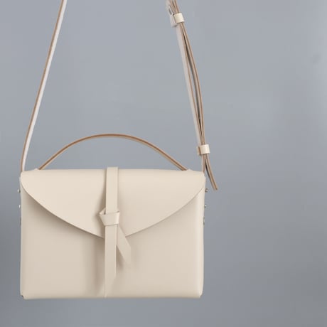 [ ori series]  折り ボックスバッグ スリム＃ベージュ   / ori box bag slim  #beige