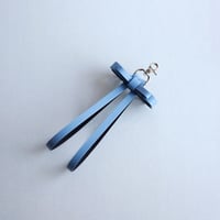 [sou series] リボン ハンドストラップ #グレイブルー / ribbon hand strap #grayblue