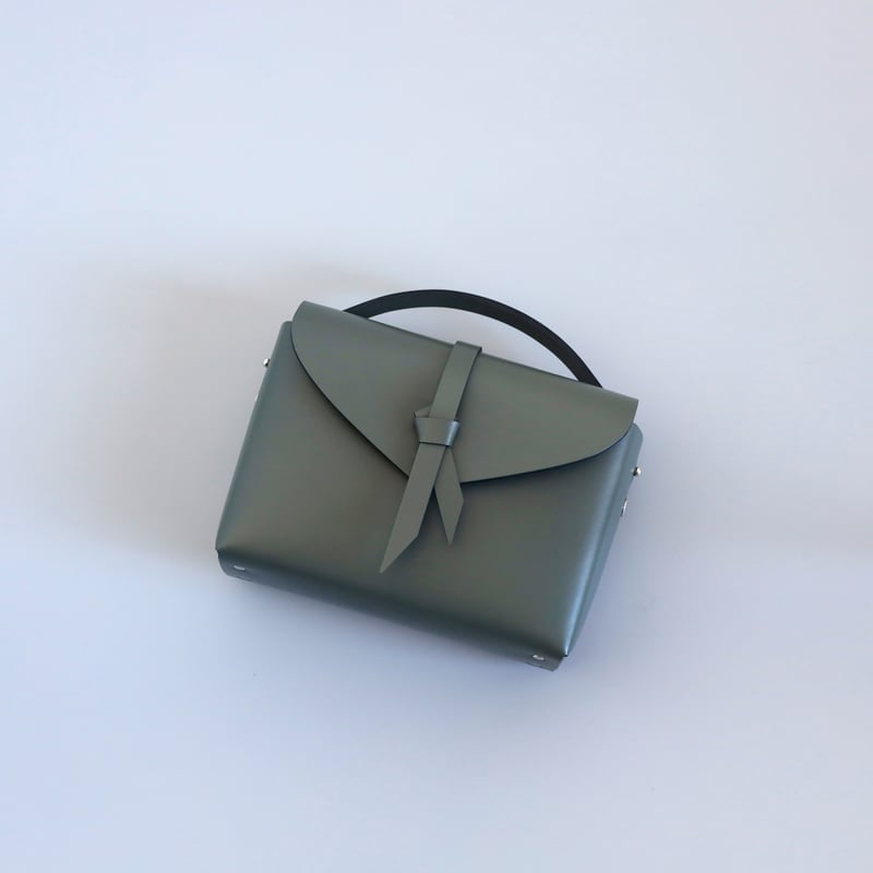 ori series] 折りボックスバッグ ミニ ＃カーキ / ori box bag