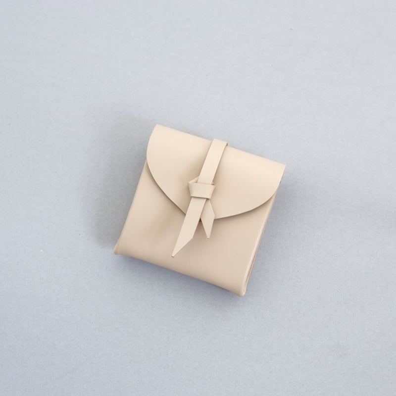 ori series] 折りミニウォレット＃ベージュ / ori mini wallet