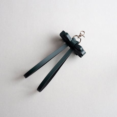 [sou series] リボン ハンドストラップ #ダークグリーン / ribbon hand strap #D.green