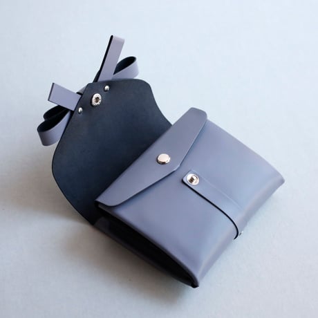 [archive] 裏面難あり リボン ショートウォレット #ライトパープル / ribbon short wallet #light purple