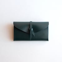 [ ori series] 折りロングウォレット マグ＃ダークグリーン / ori long wallet mag #D.green