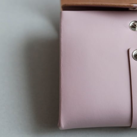 [archive] シワあり リボン ショートウォレット ピンク/ ribbon short wallet pink