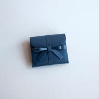 [sou series] リボン ショートウォレット #ネイビー/ ribbon short wallet #navy