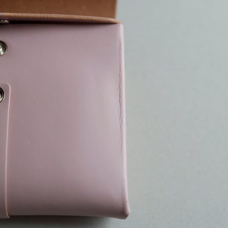[archive] シワあり リボン ショートウォレット ピンク/ ribbon short wallet pink