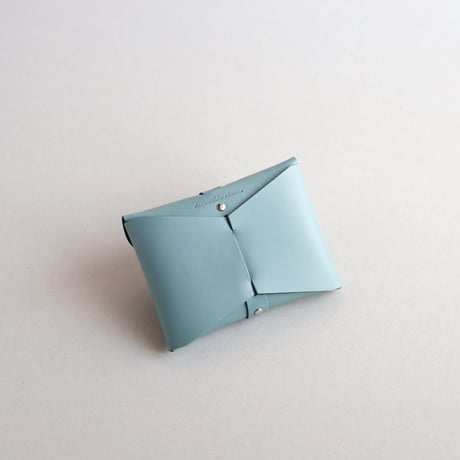 [archive] 黒点・汚れあり リボンカードケース＃スモーキーミント / ribbon card case #smoky mint