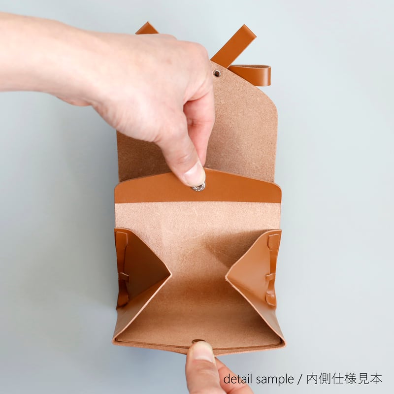 archi build products リボンショートウォレット sou series] リボン ショートウォレット ベージュx黒/ ribbon shor