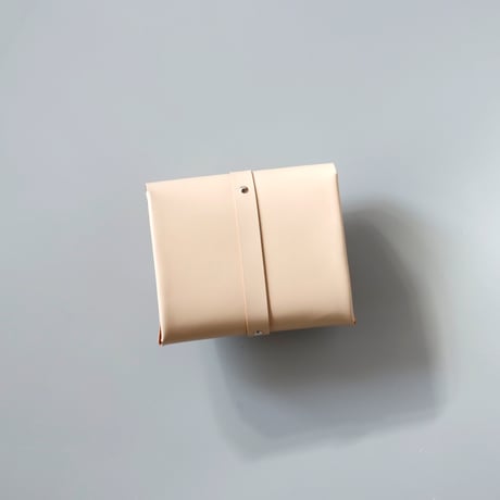 [archive] 皺あり リボン ショートウォレット ベージュ/ ribbon short wallet beige