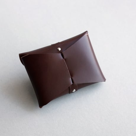 [archive] シワあり リボンカードケース＃ブラウン / ribbon card case #brown