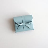 [archive] 汚れあり リボン ショートウォレット スモーキーミント / ribbon short wallet #smoky mint
