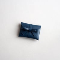 [ sou series] リボンカードケース＃ネイビー / ribbon card case #navy