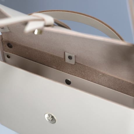 [ ori series]  折り ボックスバッグ スリム＃ベージュ   / ori box bag slim  #beige