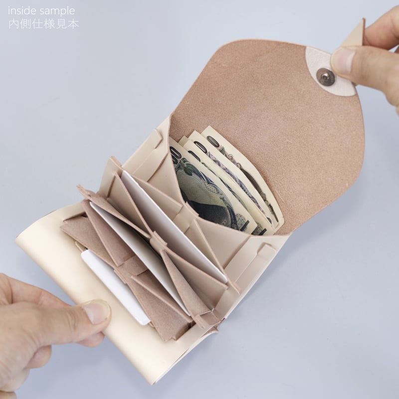 ori series] 折りショートウォレット＃黒 / ori short wallet