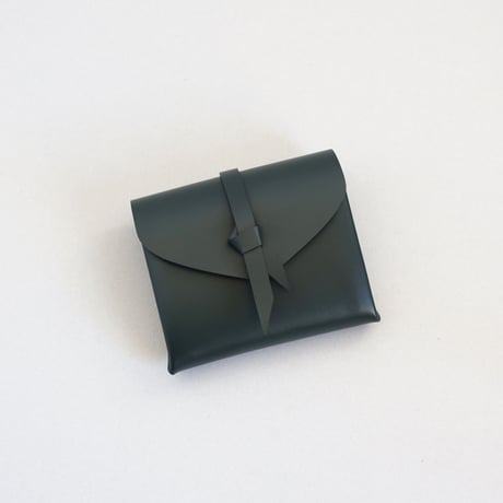 [ ori series] 折りショートウォレット＃ダークグリーン / ori short wallet #D.green