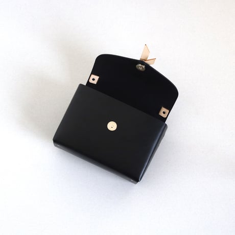 [ ori series]  折りボックスバッグ ミニ ＃黒xベージュ / ori box bag mini  #black x beige
