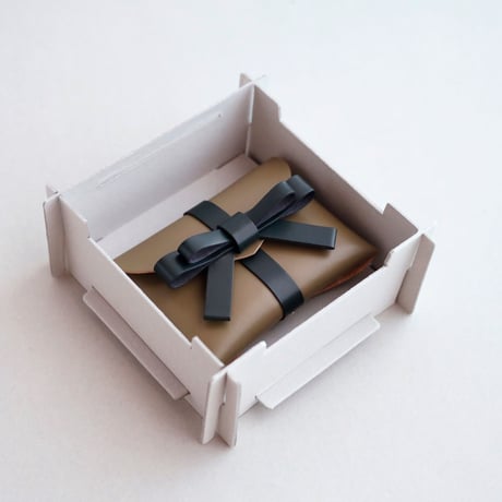 [archive] シワ・スジあり リボンカードケース＃オリーブxD.グリーン / ribbon card case #olive x D.green