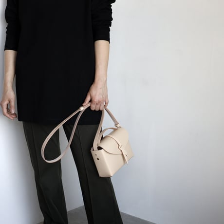 [ ori series]  折りボックスバッグ ミニ ＃ベージュ  / ori box bag mini  #beige