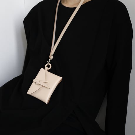 [ ori series] 折り ストラップケース＃ベージュ / ori strap case #beige