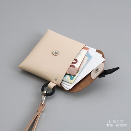 [ ori series] 折り ストラップケース＃グレージュ / ori strap case #greige