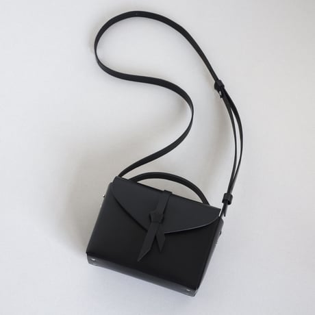 [ ori series]  折りボックスバッグ ミニ ＃黒  / ori box bag mini  #black
