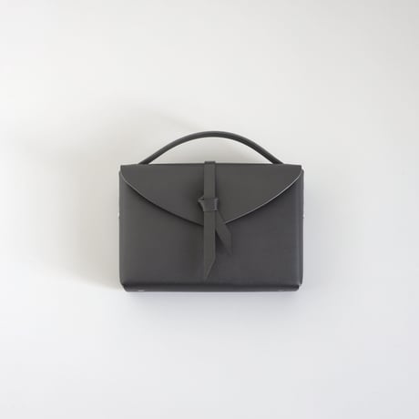 [ ori series]  折り ボックスバッグ スリム＃黒   / ori box bag slim  #black