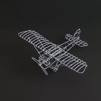 針金の飛行機(大)翼が上タイプ【ワイヤークラフト】