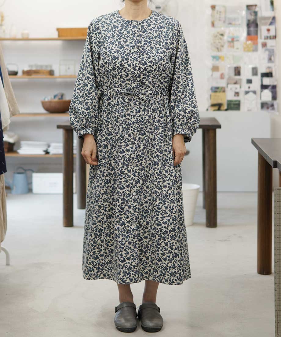 仕立て屋さんのヴィンテージ絣のハンドメイドワンピース｜ワンピース 
