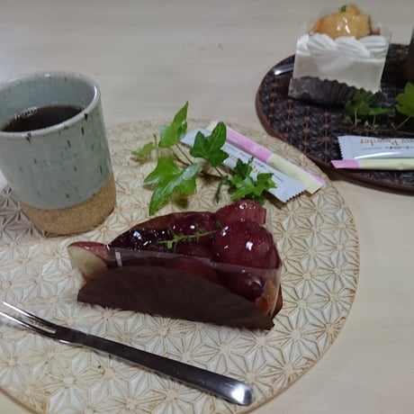 麻模様の陶板丸形 Mｻｲｽﾞ 2枚セット