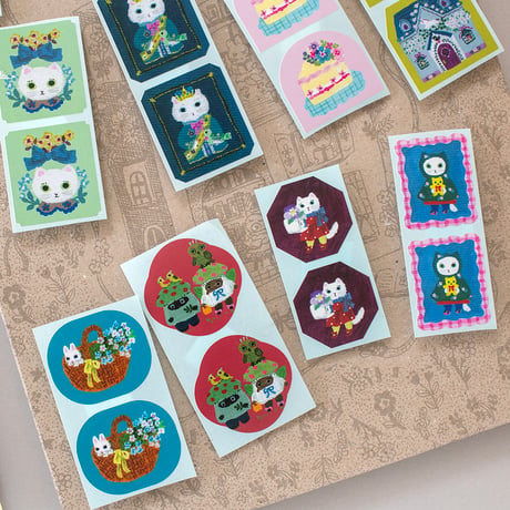 Yumi Kitagishi Sticker Complete Set (with paper holder)