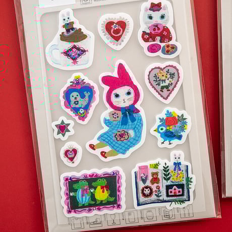 yumi kitagishi　Multi sticker：set of 2