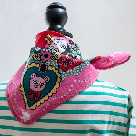 YUMI KITAGISHI HANDKERCHIEF / Fairy Pink