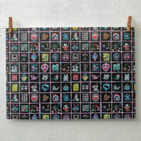 Yumi Kitagishi Design Paper 10-Sheet Set - Dabada Black